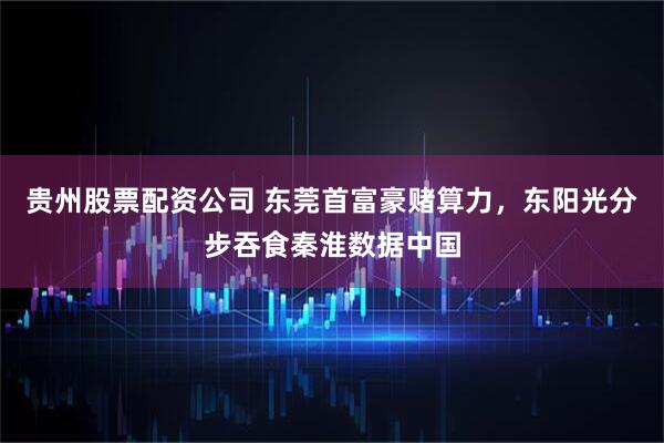 贵州股票配资公司 东莞首富豪赌算力，东阳光分步吞食秦淮数据中国